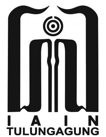 Logo IAIN Tulungagung (Institut Agama Islam Negeri Tulungagung) Lengkap Hitam Putih