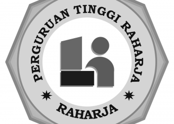 Logo STMIK Raharja Original PNG Terbaru Grayscale