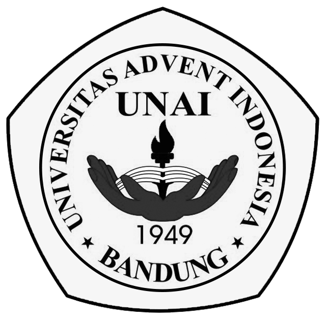 Logo UNAI (Universitas Advent Indonesia) Hitam Putih PNG
