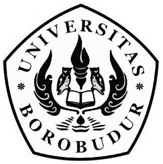 Logo Universitas Borobudur Hitam Putih Original PNG