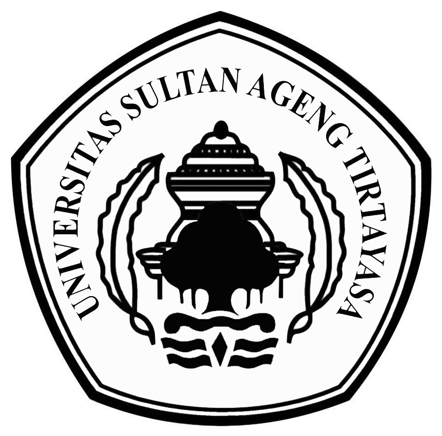 Logo Untirta (Universitas Sultan Ageng Tirtayasa) Hitam Putih