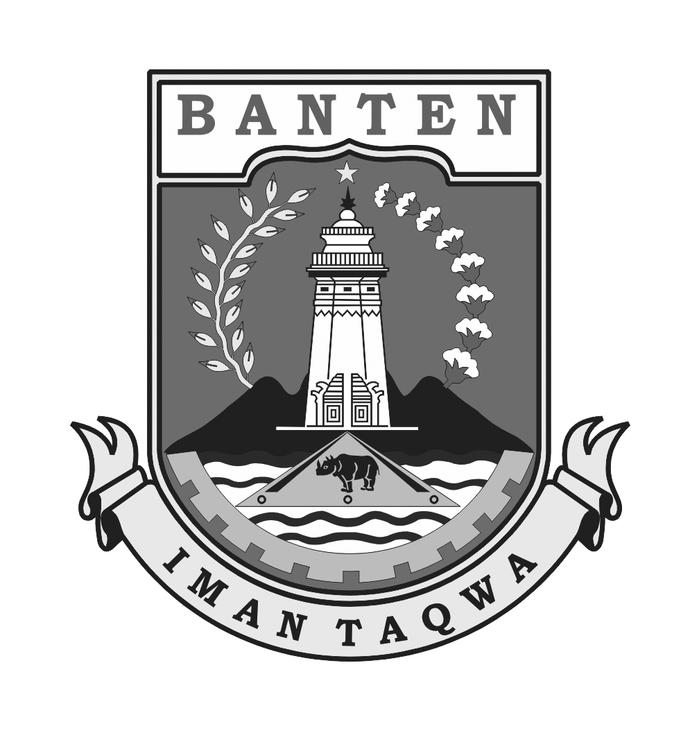 Logo Banten (Provinsi Banten, Indonesia) Hitam Putih