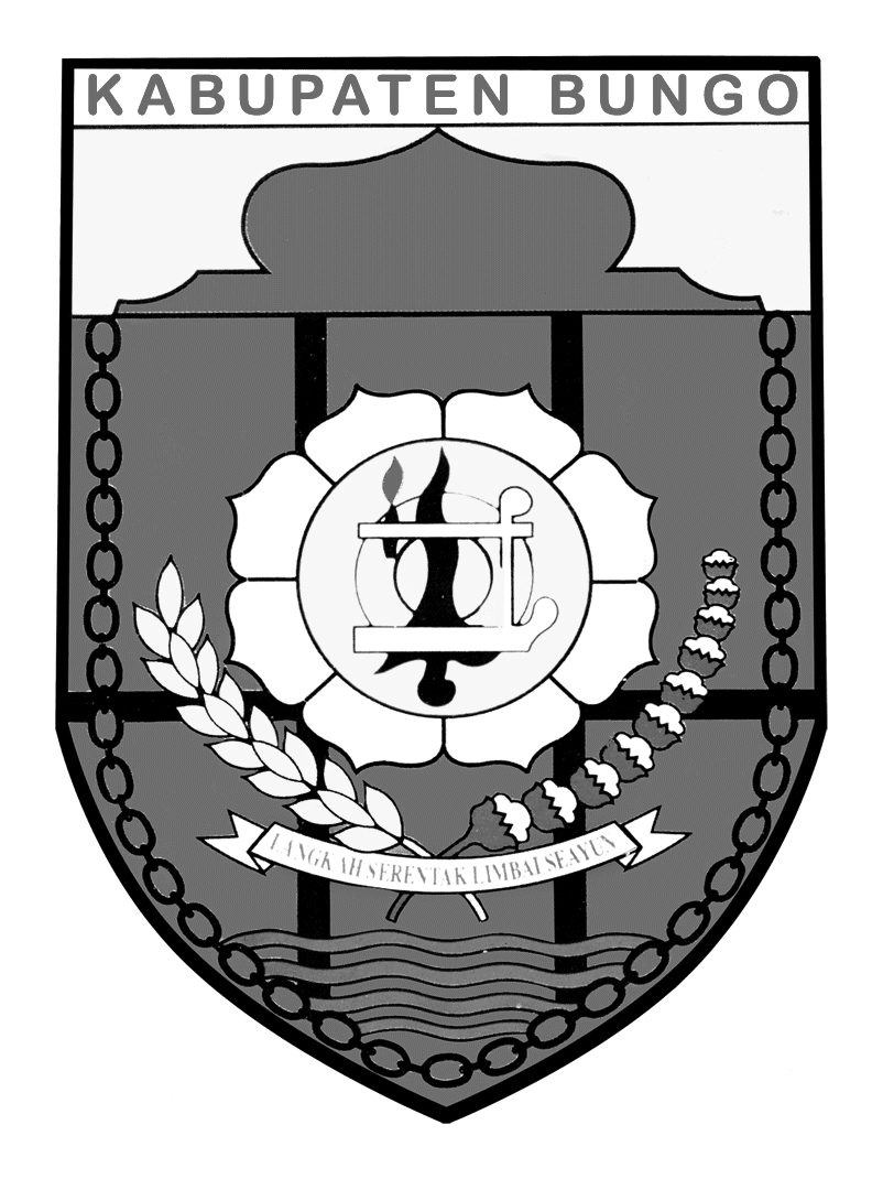 Logo Bungo (Kabupaten Bungo) Hitam Putih