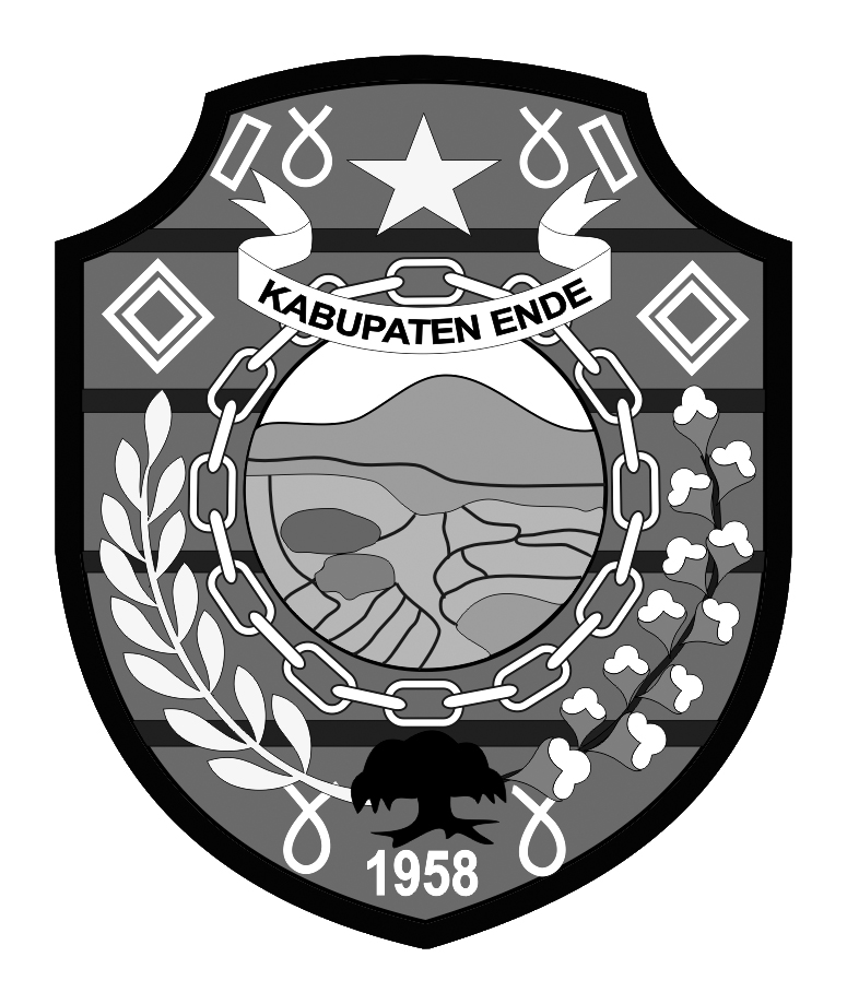 Logo Ende (Kabupaten Ende) Hitam Putih