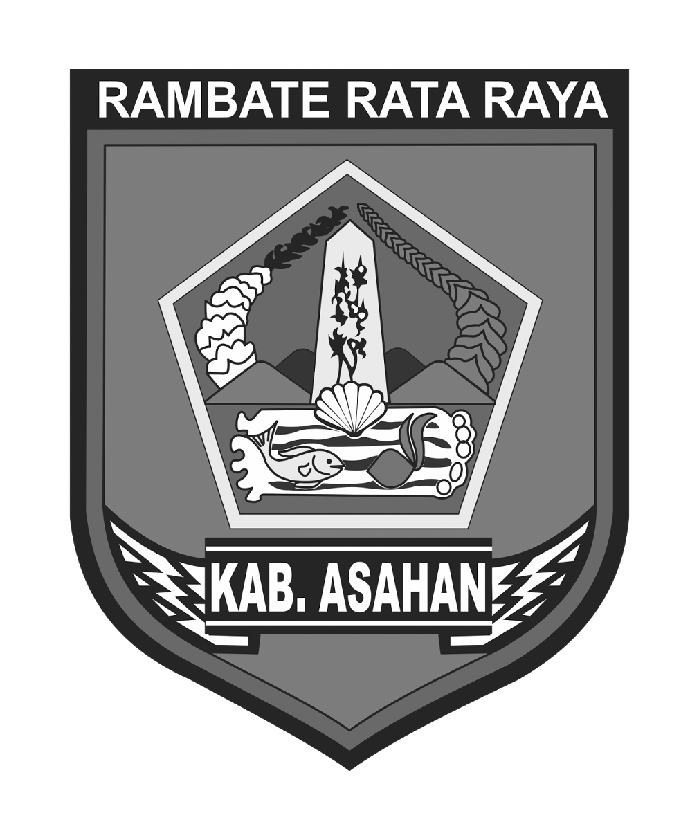 Logo Kabupaten Asahan (INDONESIA) Hitam Putih