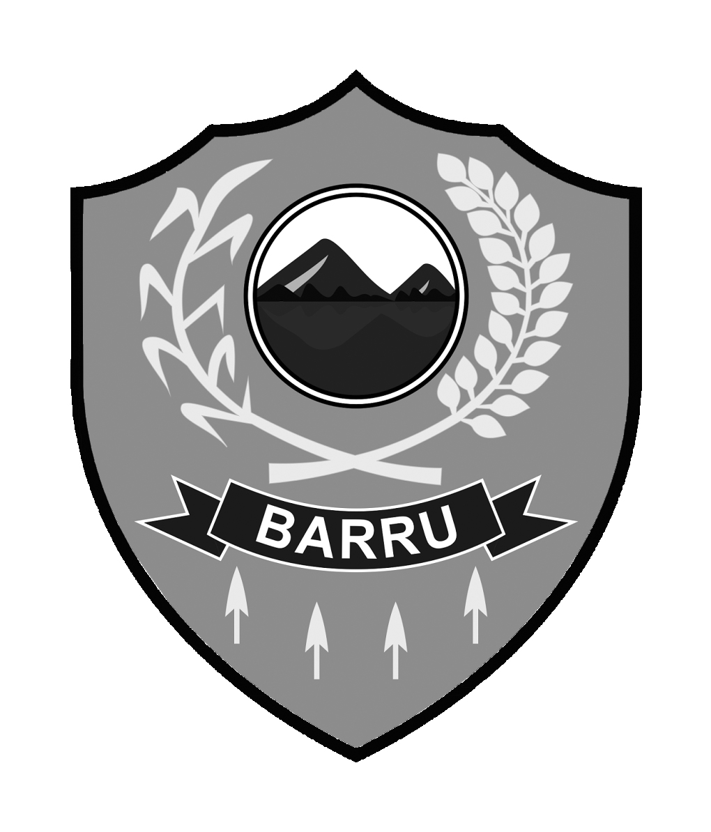 Logo Kabupaten Barru (INDONESIA) Hitam Putih