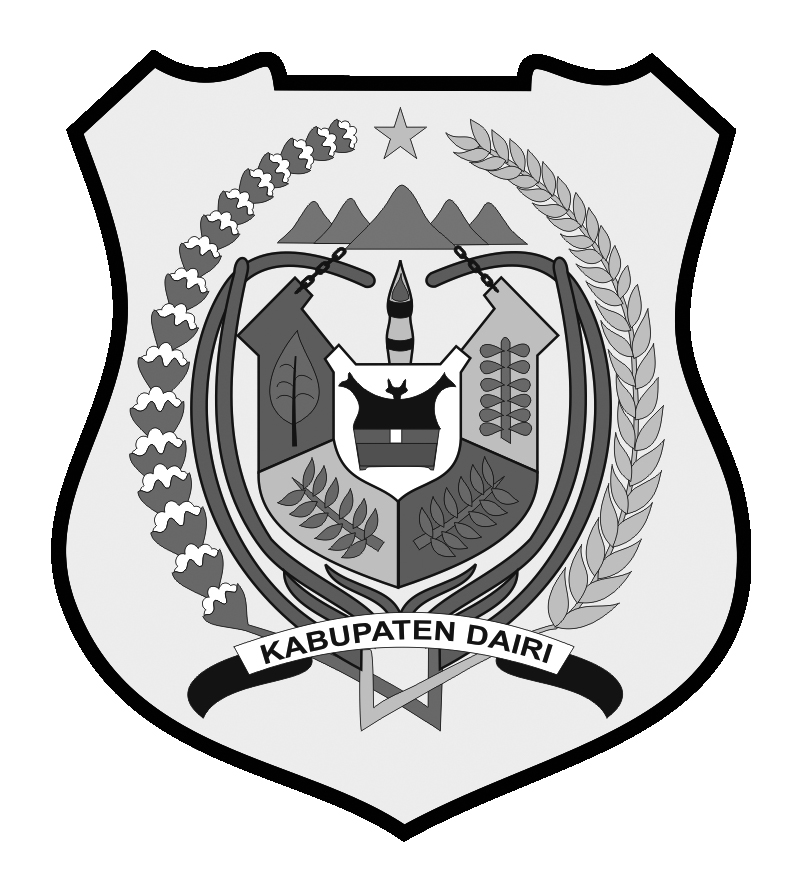Logo Kabupaten Dairi (INDONESIA) Hitam Putih