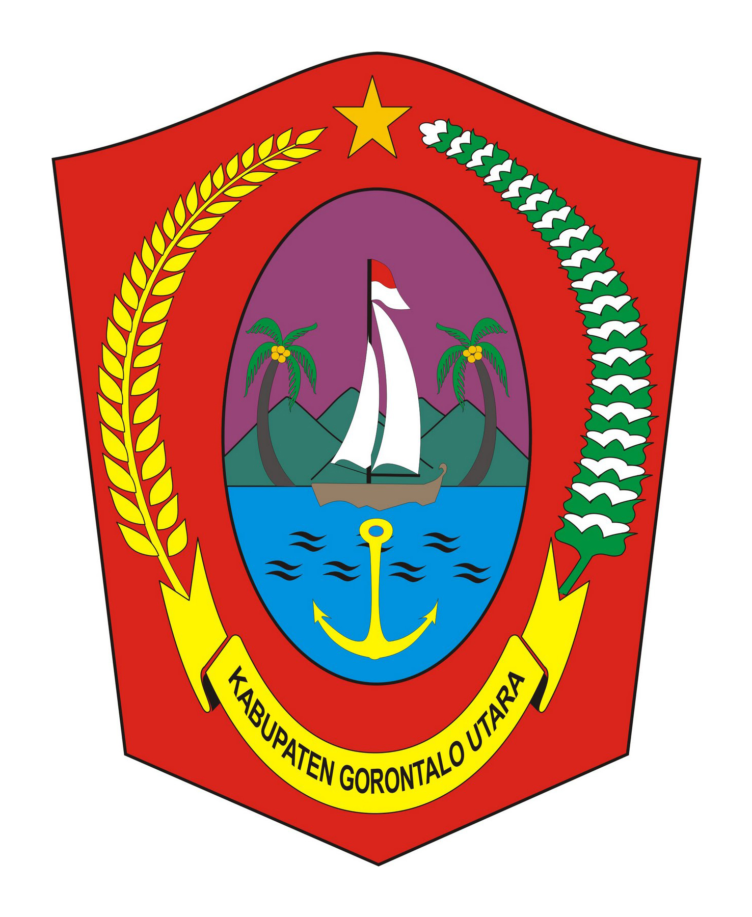 Logo Kabupaten Gorontalo Utara (INDONESIA) Original