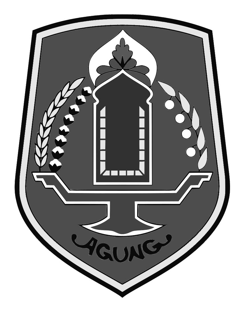 Logo Kabupaten Hulu Sungai Utara Hitam Putih
