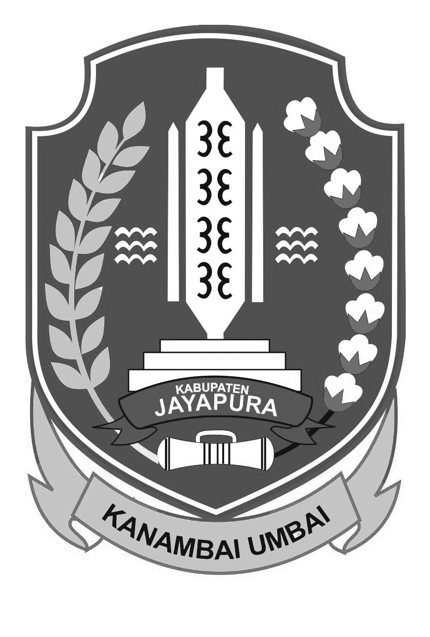 Logo Kabupaten Jayapura Hitam Putih