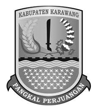 Logo Kabupaten Karawang Hitam Putih