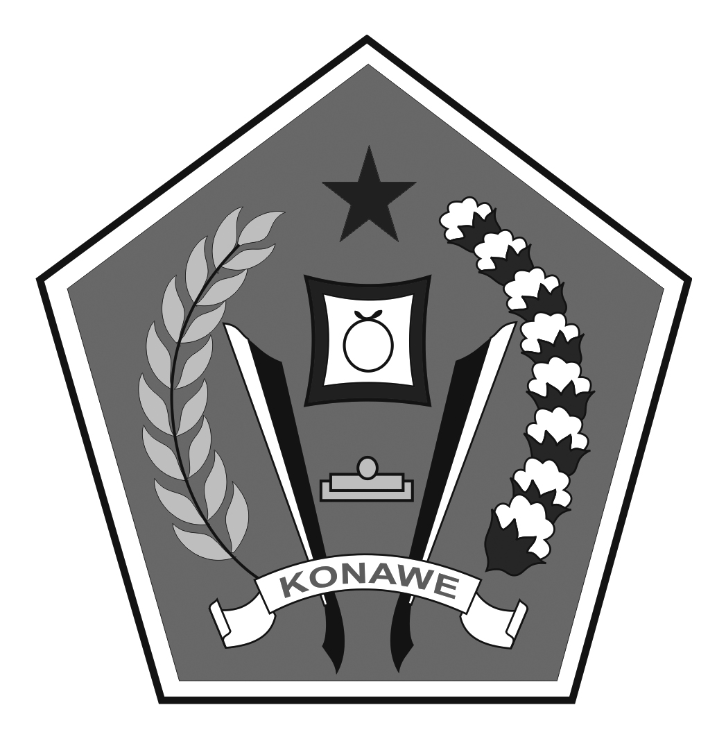 Logo Kabupaten Konawe Hitam Putih