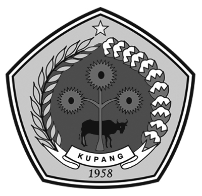 Logo Kabupaten Kupang Hitam Putih