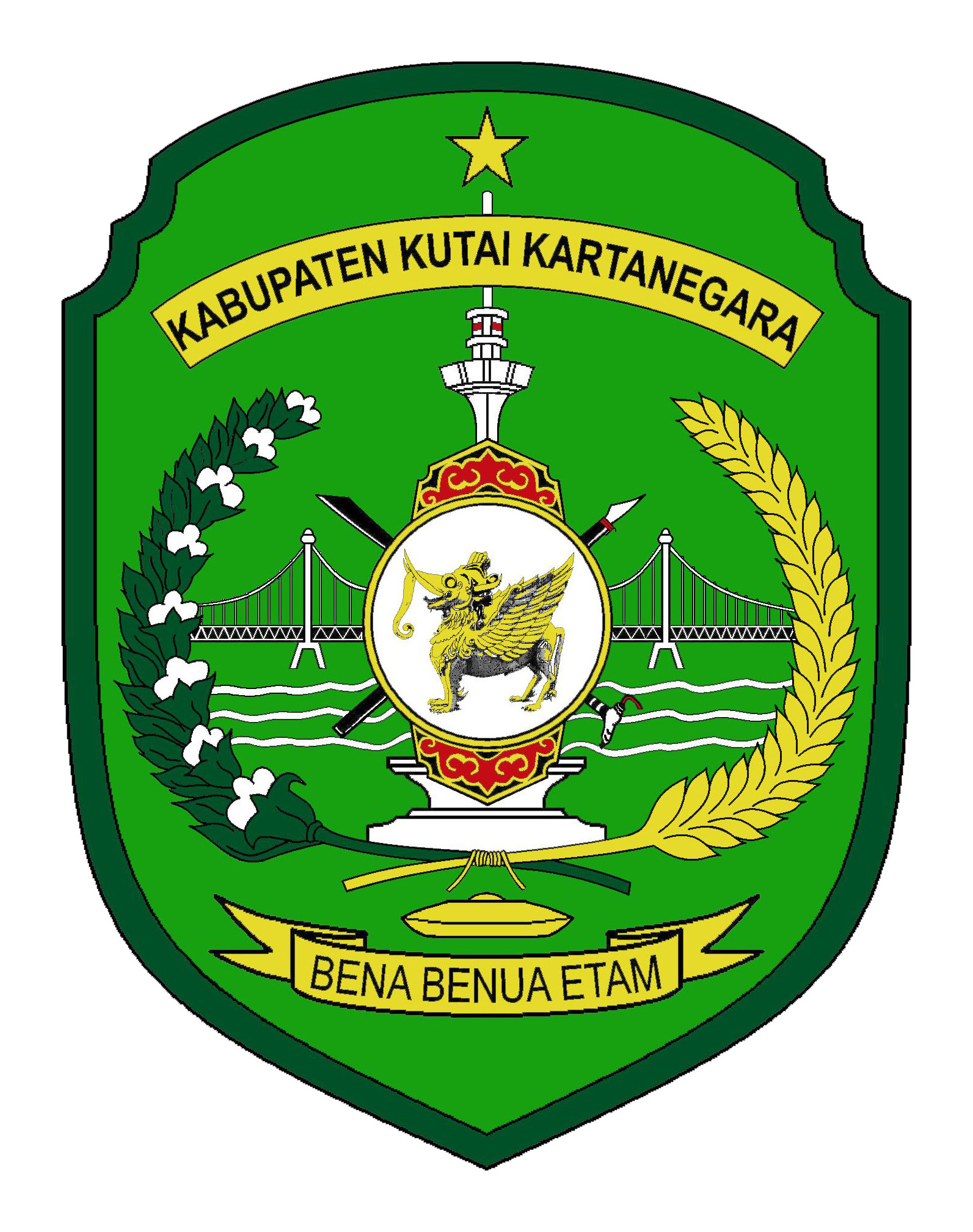 Logo Kabupaten Kutai Kartanegara Warna