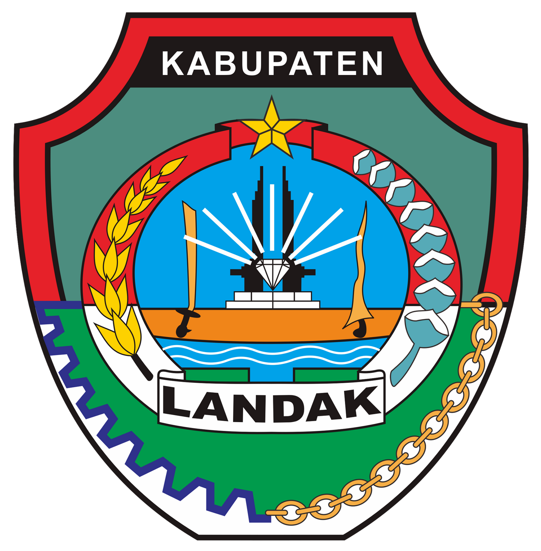 Logo Kabupaten Landak Warna