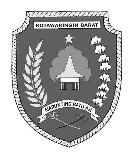 Logo Kotawaringin Barat (INDONESIA) Hitam Putih