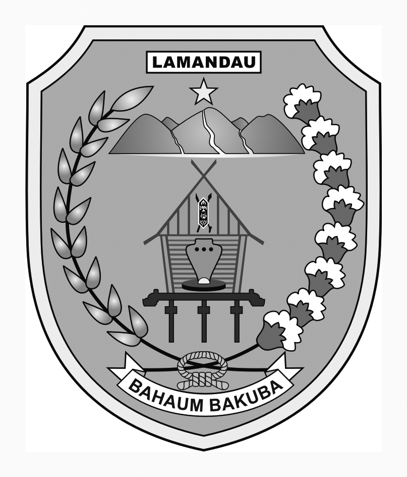 Logo Lamandau Hitam Putih