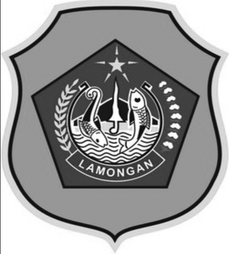 Logo Lamongan (Kabupaten Lamongan) Hitam Putih