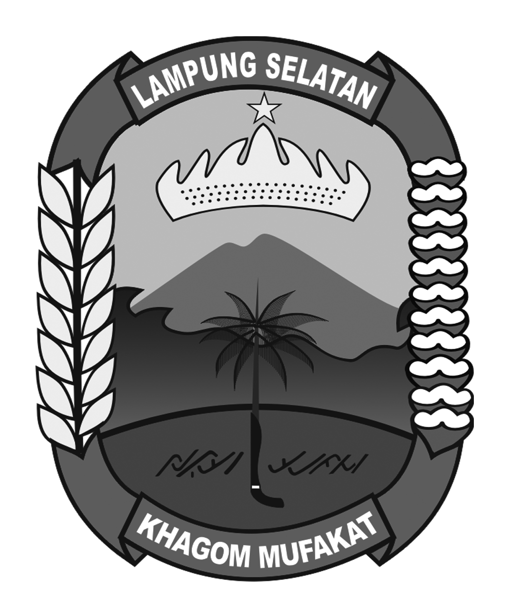 Logo Lampung Selatan Hitam Putih