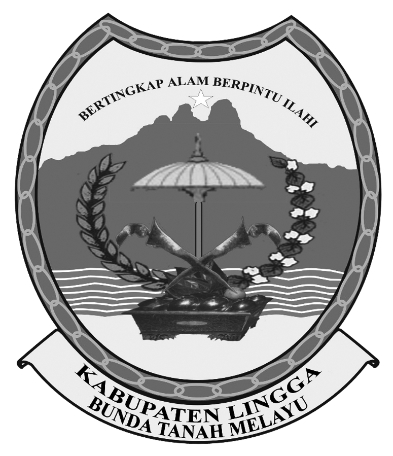 Logo Lingga (Kabupaten Lingga) Hitam Putih