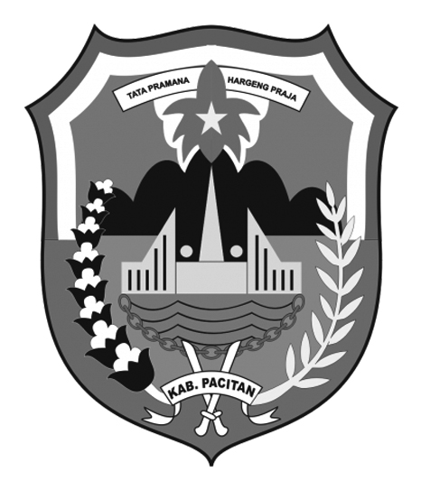 Logo Pacitan (Kabupaten Pacitan) Hitam Putih