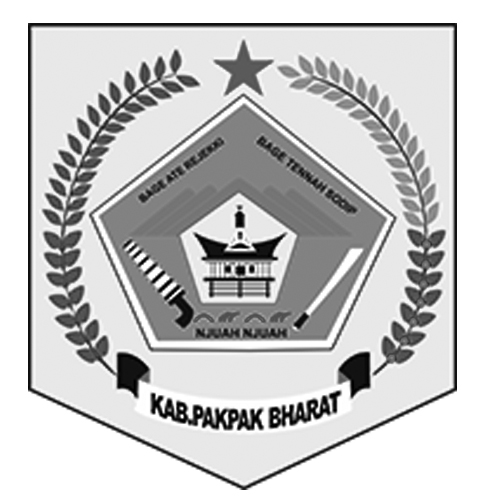 Logo Pakpak Bharat (Kabupaten Pakpak Bharat) Hitam Putih