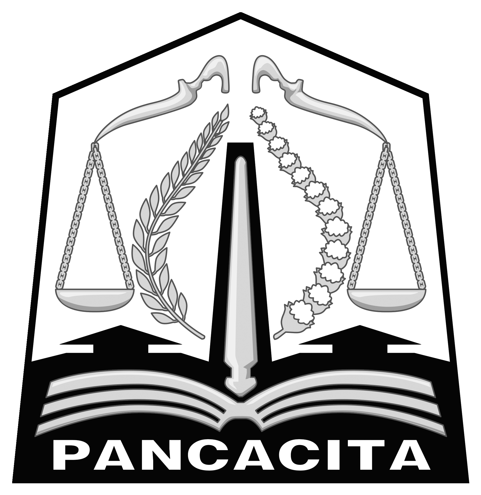 Logo Provinsi Aceh Hitam Putih