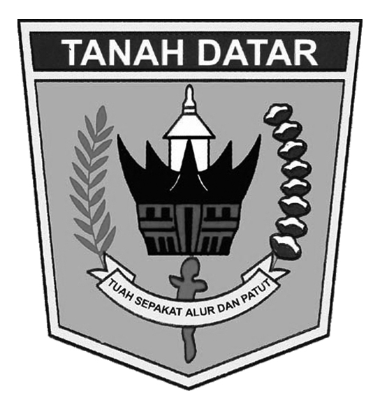 Logo Tanah Datar (Kabupaten) Hitam Putih