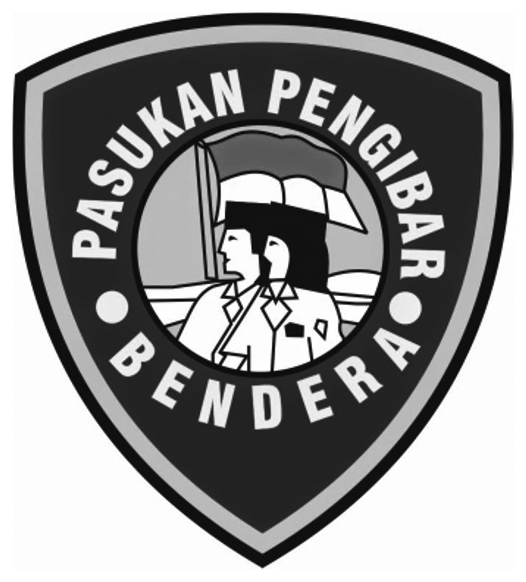 Logo Paskibra Sekolah Hitam Putih