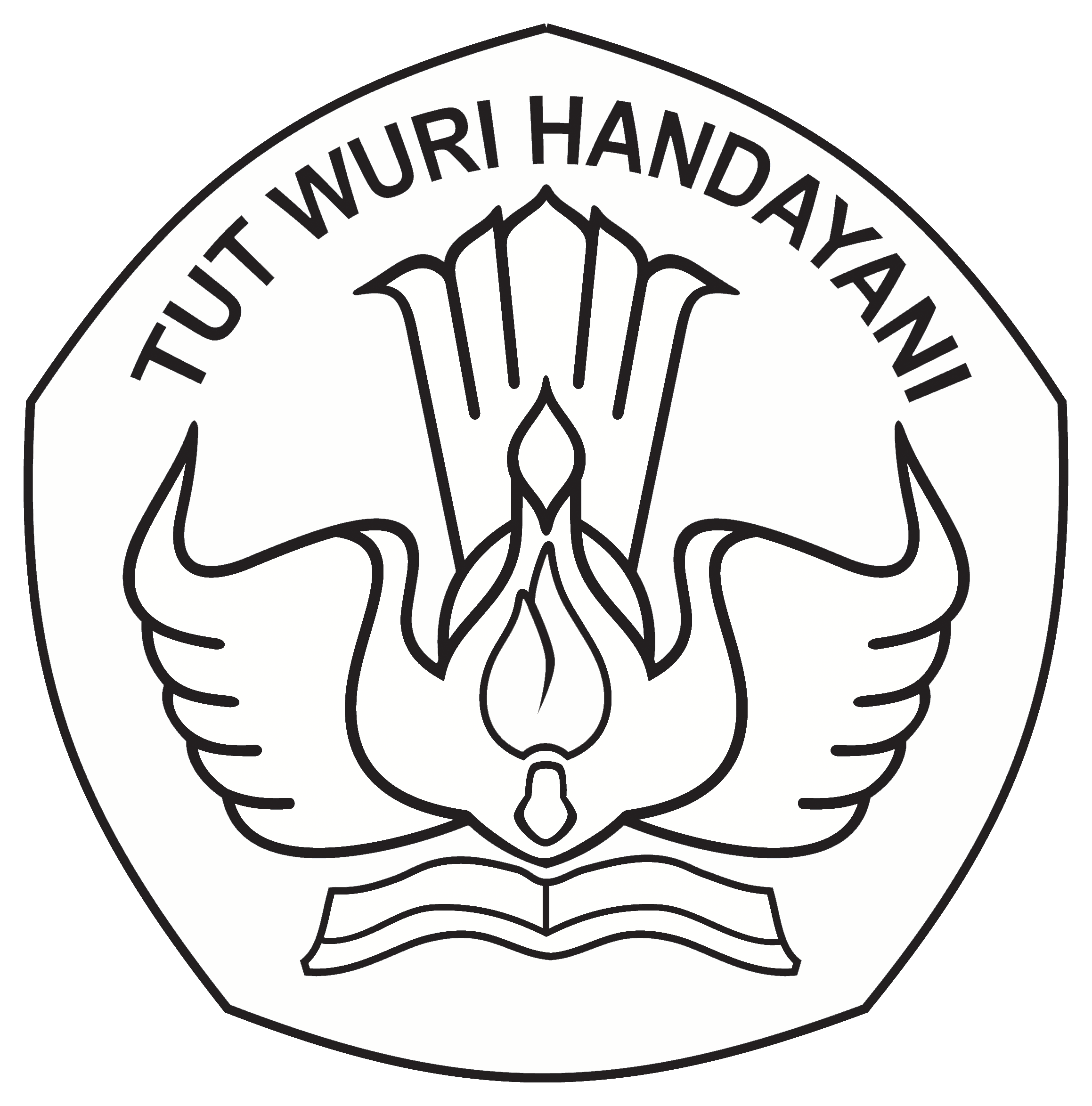Logo SMA PNG Terbaru Hitam Putih