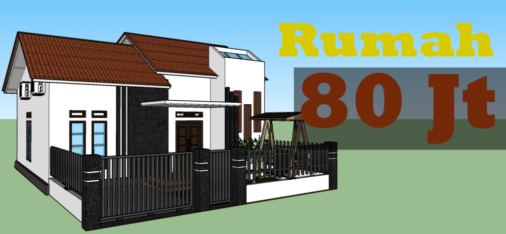 Desain Rumah Minimalis 8x9 Meter Dengan 2 Kamar